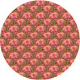 thumbnail image 1 of Ahgly Company Machine Washable Indoor Round Transitional Lava Red Area Rugs, 3' Round, 1 of 7