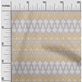 thumbnail image 1 of oneOone Viscose Chiffon Fabric Damask & Chevron Ikat Print Fabric BTY 42 Inch Wide, 1 of 4