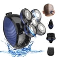 thumbnail image 1 of Electric Head Shavers Mens Electric Razor 5 In 1 Head Shavers For Bald Men Dry Wet Waterproof Rotary Shaver Usb Cordless Face Rechargeable Razors Travel Grooming Kit For Man Facial Bald Head, 1 of 7