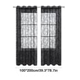 thumbnail image 3 of TIMIFIS Window Screening Semi Sheer Curtains For Bedroom Long Grommet Vertical Window Curtains Drapes With Light Through For Living Room New Home Essentials, 3 of 6