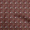 thumbnail image 1 of oneOone Cotton Flex Maroon Fabric Sports Craft Projects Decor Fabric Printed By The Yard 40 Inch Wide, 1 of 4