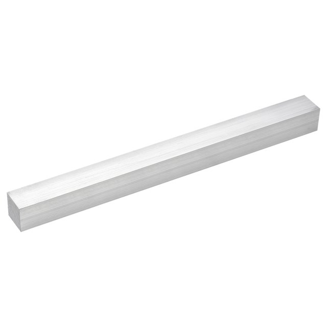 Unique Bargains Square Aluminum Flat Bar, 1 Pack 1' Thickness 1' Width 12' Length