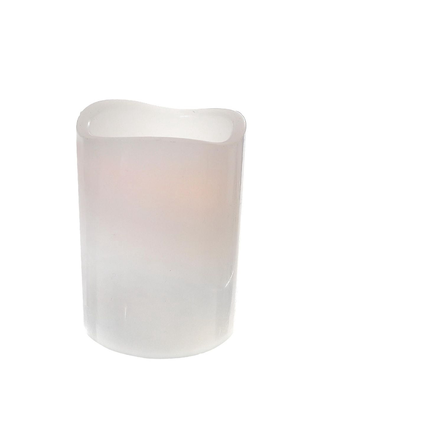 Bougie Blanche À L'Onde Led Avec Minuterie 4X8 "- Ensemble De 2