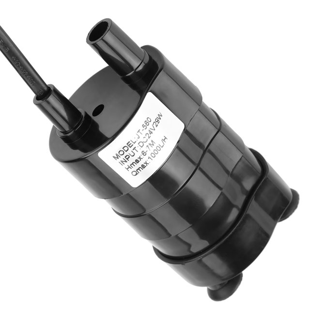 Brushless Water Pump, 24V -20 Degrees Celsius -90 Degrees Celsius Brushless DC Equipped With High Hydraulic Head, Submersible Pump, For Computer Water Cooling System Solar