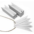 thumbnail image 4 of Inkdotpot Pack Of 50 Invitation Party Favor Paper Tags Craft Real Silver Foil Hang Tags, 4 of 6
