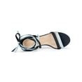 thumbnail image 4 of BLISSFUL STEP Women's Open Toe Color Block Lace Up Heel Sandals, 4 of 7