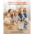thumbnail image 2 of VEVOR Ice Cream Maker, 1.8 Qt. Capacity, 6-Speed Electric Stand Mixer, with LED Digital Display & Timer, Mixing Paddle, Dough Hook, Splash Guard, for Homemade Frozen Yogurt Fruit Sorbet Gelato, Grey, 2 of 9