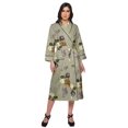 thumbnail image 1 of Moomaya Printed Robe For Girls Cotton Bathrobes For Women Wrap Dressing Gown, 1 of 6