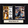 thumbnail image 1 of C&I Collectables 68RUBIOUTAH NBA 6 x 8 Po Ricky Rubio Utah Jazz Plaque Deux Cartes, 1 of 1