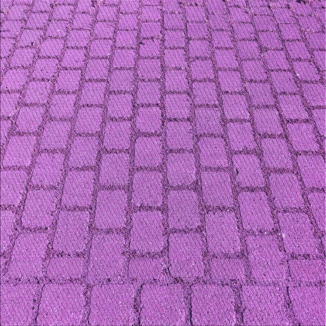 Ahgly Company Tapis d'Intérieur Lavable en Machine Carré Transitionnel Heliotrope Violet, 6 Pieds Carré