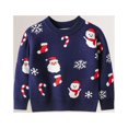 thumbnail image 1 of Enfants Dessin Animé Basique Pull de Noël Style Hiver Épais Pull Tenue Quotidienne, 1 of 9