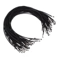 thumbnail image 1 of Uxcell Elastic Barbed Cord Loop Stretch Round String with Metal Barb Fasteners for Hats Masks Menus Crafting Book 50 Pcs Black 13 in, 1 of 7