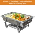 thumbnail image 3 of BeesClover Poêle d'Hôtel, Poêle de Table Vapeur Commerciale en Acier Inoxydable pour le Rangement des Aliments et le Service de Buffet, Durable et Facile à Nettoyer, 3 of 6