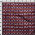 thumbnail image 3 of oneOone Polyester Lycra Fabric Leaves & Floral Block Printed Fabric 1 Yard 56 Inch Wide, 3 of 4