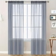 thumbnail image 1 of ZENGHUIJ Solid-Color Double-String Polyester Curtain Sheers Semi-Sheer Curtains Rod-Pocket Style Semi-Sheer Curtains, 1 of 6