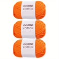 thumbnail image 1 of Unbranded Cotton-Nylon Blended Solid Color Yarn, 3 Skeins, 1 of 5