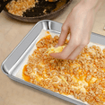 thumbnail image 4 of EIGTHTAIL Toaster Oven Pans Set of 2 Stainless Steel Toaster Oven Tray Rectangle Size 9 x 7 x 1 inch  Rust Free & Deep Edge  Thick & Sturdy  Easy Clean & Dishwasher Safe, 4 of 7