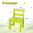 thumbnail image 2 of Gymax 2 PCS Kids Chairs Indoor Outdoor Heavy-Duty All-Weather Children Learning Chair Green, 2 of 8