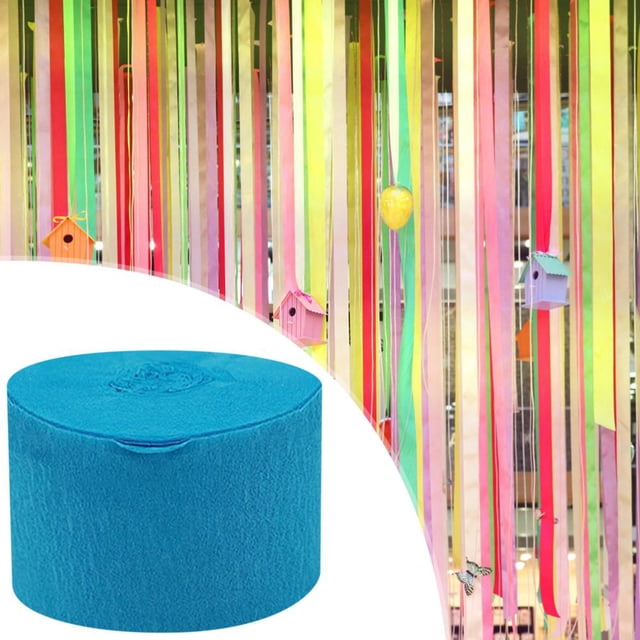 Feltree Crepe Paper Streamer Roll 8 Inch Wide x 82 Feet Long for DIY Crafts, Party Decorations, Flame Resistant and Colorfast