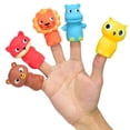 thumbnail image 1 of Fun Little Toys Animal Head Finger Puppets Party Favors 5PCS, 1 of 1