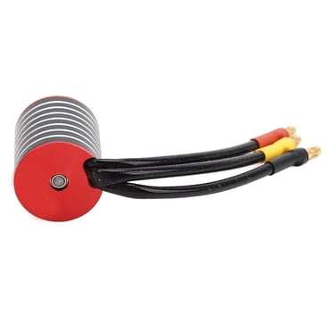 Moteur Sans Balais pour Voiture RC, Moteur RC Sans Balais Étanche à 4 Poteaux Haute Vitesse Pièces de Rechange pour Voiture RC 1/24 1/18