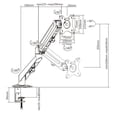 thumbnail image 3 of Uplite Single Desk Mount Full Motion with Gas Spring Swivel Stand Fully Adjustable Monitor Arm up to 27" Monitor, 3 of 6