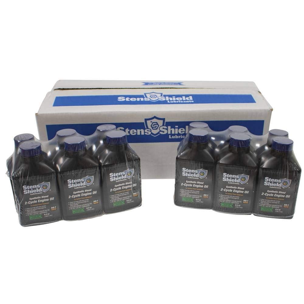 Stens New 2-Cycle Engine Oil 770-646, Twenty-Four 6.4 oz. Bottles per case