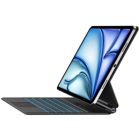 Jibrealg Keyboard Case for iPad Air 11" (M3 2025 / M2 2024) & iPad Pro 11"(1st/2nd/3rd/4th Gen), Slim Magic Keyboard with Multi-Touch Trackpad for 10