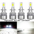 thumbnail image 1 of 4 Pcs pour Ford Fusion 2006-2017 H7 Ampoules de Phares à DEL à Faisceau Haut/bas Kits de Conversion 6000K Blanc Froid, 1 of 9