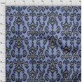 thumbnail image 3 of oneOone Viscose Jersey Fabric Paisley & Floral Ikat Print Fabric BTY 60 Inch Wide, 3 of 5