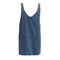 thumbnail image 2 of Robe Salopette 2025 pour Femmes Petites Robes Maxi Robe en Denim Bretelles Poche Robes en Coton pour Femmes Décontractée Été Robe Mini Ajustable, 2 of 3