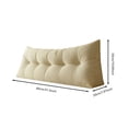 thumbnail image 2 of CJiaWei Large Triangular Headboard Pillow Twin XL For College Green Bed Rest Reading Pillows Backrest Positioning Support Bolster Cushion, 2 of 4