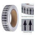 thumbnail image 3 of Unique Bargains Directional Flow Arrow Tape 1-3/16'x65', Adhesive Pipe Identification Marking Stickers, Black on Gray, 3 of 5