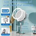 thumbnail image 2 of Niuphia Vanity Mirror with Lights 7" Rechargeable 1x/10x Lighted Makeup Mirror Adjustable Height Double Sided Mirror with Lights 360Â°Rotating Makeup Mirror, 2 of 6