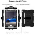 thumbnail image 4 of DEBGFS pour iPad Air 3 Étui iPad 10.5 2019 Étui avec Béquille Intégrée Robuste Ultra Résistant Antichoc Étui Hybride 3 Couches Étui Intégrale pour iPad Air 3rd / iPad Pro 10.5 Pouces, Noir, 4 of 10