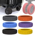 thumbnail image 2 of 8 Pcs Housse Universelle pour Roues de Valise, Résistante à l'Usure, Housse pour Chariots, Housse pour Roulettes, Boîte à Bagages, Manchon Protecteur en Silicone pour Roulettes, Rose, 2 of 6