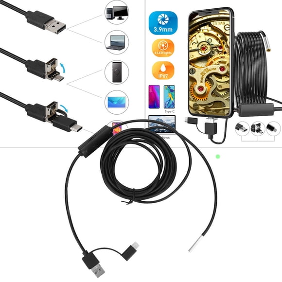 3.9mm Lens High Definition Endoscope , Endoscope Endoscope Endoscope Inspection Camera 3 in 1 for TypeC Mobile Phone