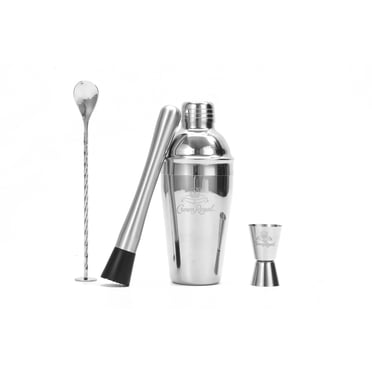 Ensemble D'ustensiles De Bar Crown Royal 4 Pièces En Acier Inoxydable, Parfait Pour La Maison