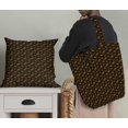 thumbnail image 5 of Soimoi Brown Heavy Satin Fabric Enjoy Summer Time Text Print Fabric by the Yard 54 Inch Wide, 5 of 5
