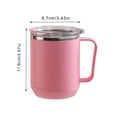 thumbnail image 3 of Chmadoxn Kitchen Storage & Organization, Coffee Mug Portable Double Layer Stainless Steel Mug With Lid And Handle Induction Heatable Insulated Coffee Mug For Travel Camping Office Coffee Mug, 3 of 7