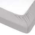 thumbnail image 2 of Kushies Organic Jersey Fitted Crib Sheet - Grey, 2 of 2