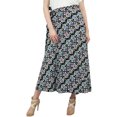 thumbnail image 4 of Phagun Robe Bohème Chic pour Femmes, Jupe Portefeuille Noire en Coton Imprimé Ikat Réversible, 4 of 6