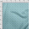 thumbnail image 3 of oneOone Velvet Light Blue Fabric Floral Craft Projects Decor Fabric Printed By The Yard 58 Inch Wide, 3 of 4