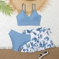 thumbnail image 4 of Toddler Girls 3 Piece Girls Swimsuit Cover up Bikini Cover up Girls Swimsuits Bikini Set Ruffled Swim Suit Kids Swim Suit Girls Bathing Suit Briefs Comfortable Girls2 Bathing Suit Kids Swim, 4 of 5