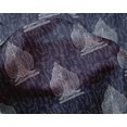 thumbnail image 4 of oneOone Silk Tabby Fabric Leaves & Tree Block Printed Fabric 1 Yard 42 Inch Wide, 4 of 4
