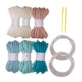 thumbnail image 2 of HILABEE 6 Pieces Knitted Yarn Handcrafting 5M Colorful Cushion Home Decor Craft Yarn F, 2 of 9