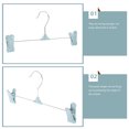 thumbnail image 3 of 10pcs Skirt Hangers with Adjustable Clips Pant Hangers Plastic Pants Hangers, 3 of 5