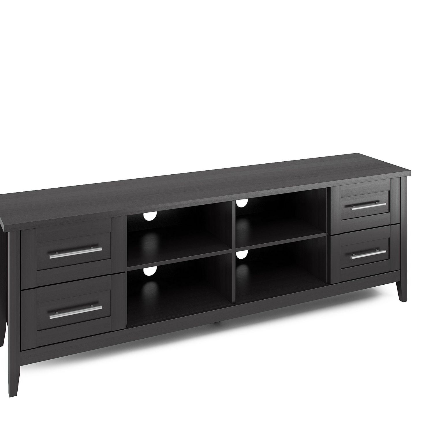 Meuble télé extra large en bois Jackson, pour téléviseurs jusqu'à 80 "