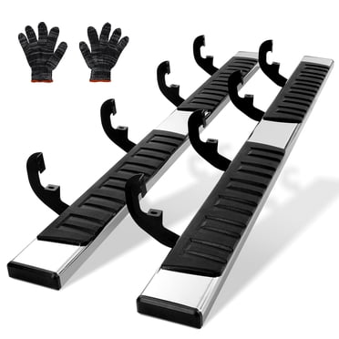 VEVOR Planches de Course, Barres de Marche de 6 Pouces Compatibles avec Chevy Silverado/GMC Sierra 1500/2020-2024 Silverado/Sierra 2500/3500HD Crew Cab, Marches Latérales en Acier Inoxydable 201 Barres Nerf, 500 Lb, 2 Pcs