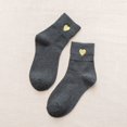 thumbnail image 2 of WEAIXIMIUNG Silicone Socks Women Fashion Solid Gold Short Socks Embroidered Socks Mid Calf Socks, 2 of 3
